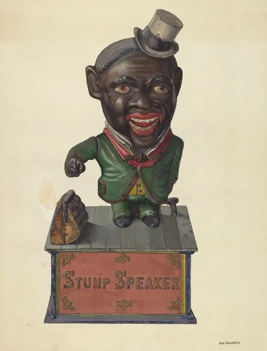 Framed Print : Stump Speaker Bank, c. 1937. Creator: Alf Bruseth Framed Print : Stump Speaker Bank, c. 1937. Creator: Alf Bruseth