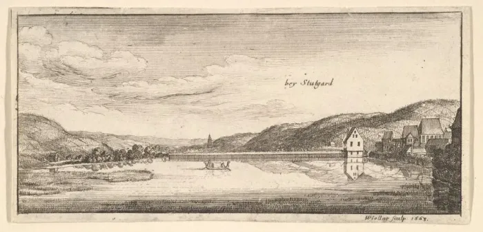Framed Print : Stuttgart: The Lake, 1663-65. Creator: Wenceslaus Hollar Framed Print : Stuttgart: The Lake, 1663-65. Creator: Wenceslaus Hollar