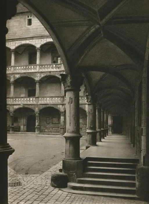 Framed Print : Stuttgart. In the yard of the old castle, 1931. Artist: Kurt Hielscher Framed Print : Stuttgart. In the yard of the old castle, 1931. Artist: Kurt Hielscher