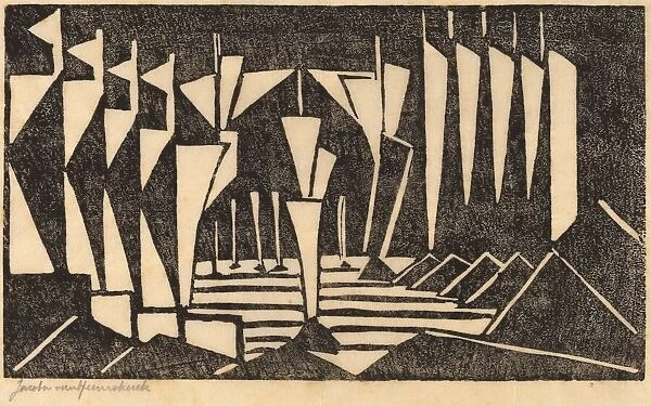 Stylized Sailboats, 1915. Creator: Jacoba van Heemskerck van Beest