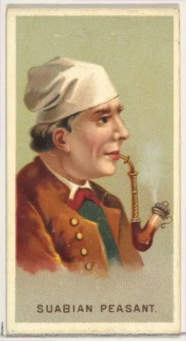 Framed Print : Suabian Peasant, from Worlds Smokers series (N33) for Allen & Ginter Cigarettes Framed Print : Suabian Peasant, from Worlds Smokers series (N33) for Allen & Ginter Cigarettes