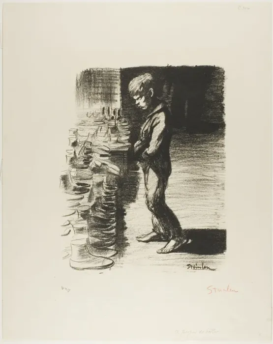 Framed Print : On the Subject of Boots, December 1897. Creator: Theophile Alexandre Steinlen Framed Print : On the Subject of Boots, December 1897. Creator: Theophile Alexandre Steinlen