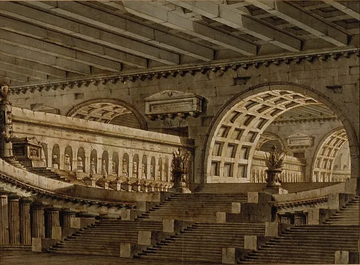 Framed Print : Subterranean Mausoleum, 1780 / 1790. Creator: Pietro Gonzaga Framed Print : Subterranean Mausoleum, 1780 / 1790. Creator: Pietro Gonzaga