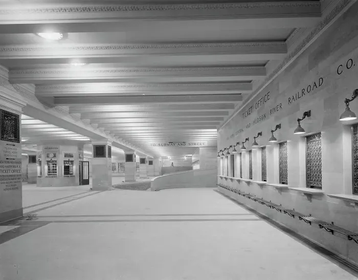 Framed Print : Suburban concourse, Grand Central Terminal, N.Y. Central Lines, New York, c.between 1910 and 1920. Creator: Unknown Framed Print : Suburban concourse, Grand Central Terminal, N.Y. Central Lines, New York, c.between 1910 and 1920. Creator: Unknown
