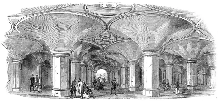 Framed Print : Subway of the new High-Level Station at the Crystal Palace, 1865. Creator: Unknown Framed Print : Subway of the new High-Level Station at the Crystal Palace, 1865. Creator: Unknown