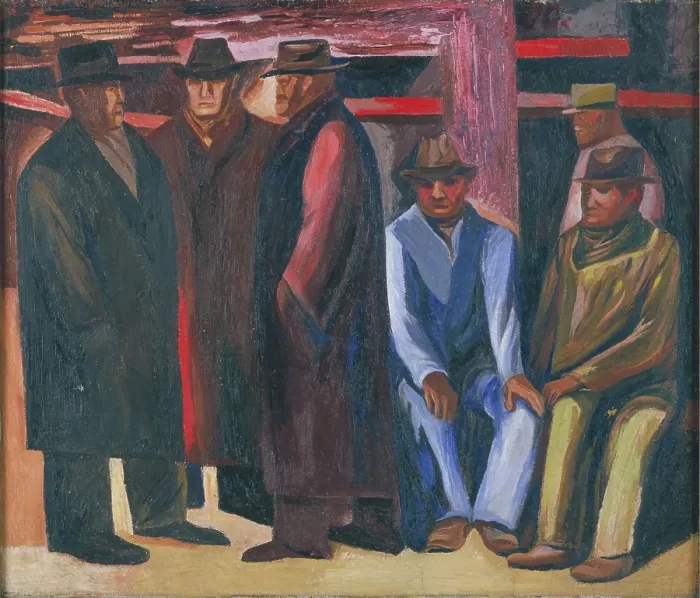 Framed Print : Subway. Workers (The Unemployed), 1929. Creator: Orozco, Jose Clemente (1883-1949) Framed Print : Subway. Workers (The Unemployed), 1929. Creator: Orozco, Jose Clemente (1883-1949)