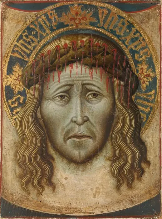Framed Print : The Sudarium of Saint Veronica, c.1450. Creator: Anon Framed Print : The Sudarium of Saint Veronica, c.1450. Creator: Anon