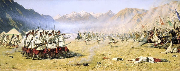 A Sudden Attack, 1871. Artist: Vasily Vereshchagin