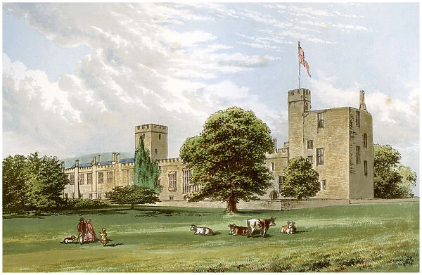 Sudeley Castle, Gloucestershire, home of the Dent family, c1880