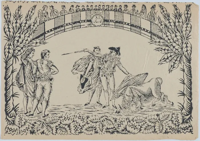 Framed Print : Suerte XI: The death of the bull, ca. 1850-80. ca. 1850-80. Creator: Anon Framed Print : Suerte XI: The death of the bull, ca. 1850-80. ca. 1850-80. Creator: Anon