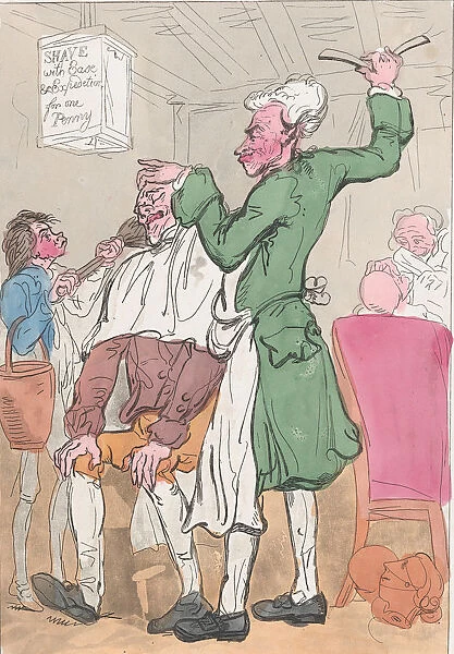 A Sufferer for Decency, June 20, 1789. June 20, 1789. Creator: Thomas Rowlandson