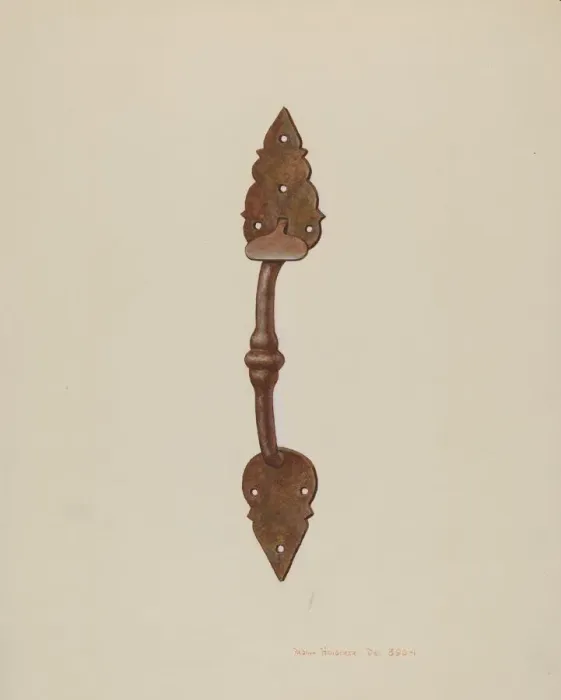 Framed Print : Suffolk Latch, c. 1939. Creator: Regina Henderer