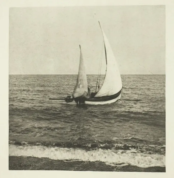 Framed Print : A Suffolk Shrimper Going Off, c. 1883 / 87, printed 1888 Framed Print : A Suffolk Shrimper Going Off, c. 1883 / 87, printed 1888