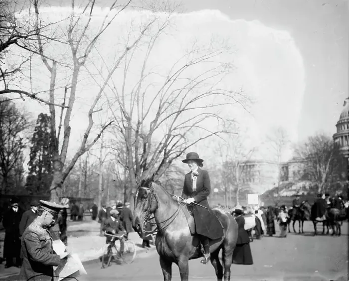 Framed Print : Suffrage Parade, Alberta Hill, 1913. Creator: Bain News Service Framed Print : Suffrage Parade, Alberta Hill, 1913. Creator: Bain News Service