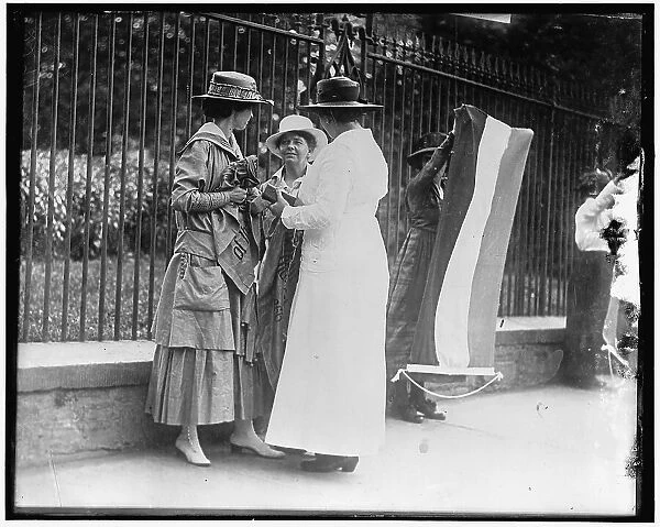 Suffragette, between 1910 and 1920. Creator: Harris & Ewing. Suffragette, between 1910 and 1920. Creator: Harris & Ewing