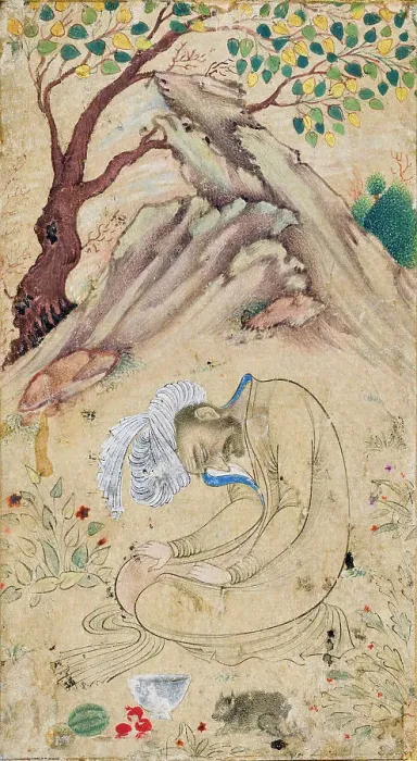 Framed Print : A Sufi in Ecstasy in a Landscape, between c1650 and c1660. Creator: Unknown Framed Print : A Sufi in Ecstasy in a Landscape, between c1650 and c1660. Creator: Unknown