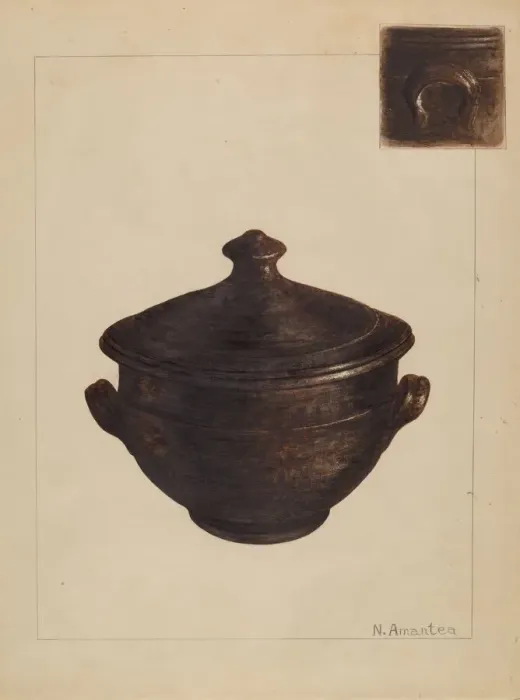 Framed Print : Sugar Bowl, 1935 / 1942. Creator: Nicholas Amantea Framed Print : Sugar Bowl, 1935 / 1942. Creator: Nicholas Amantea