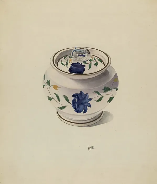 Framed Print : Sugar Bowl, c. 1936. Creator: Edward White Framed Print : Sugar Bowl, c. 1936. Creator: Edward White