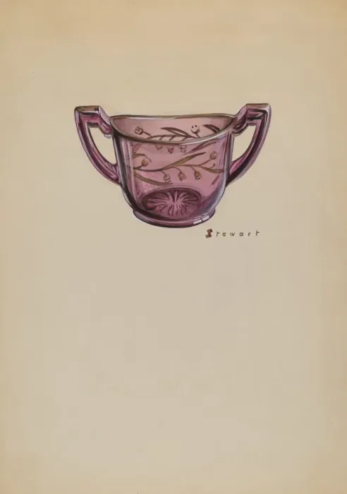 Framed Print : Sugar Bowl, c. 1937. Creator: Robert Stewart