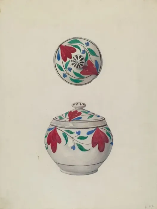 Framed Print : Sugar Bowl, c. 1938. Creator: Elmer R. Kottcamp Framed Print : Sugar Bowl, c. 1938. Creator: Elmer R. Kottcamp