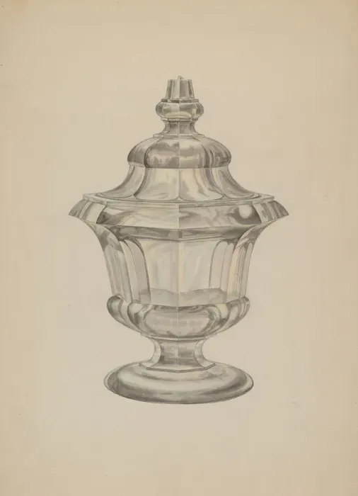 Framed Print : Sugar Bowl, c. 1939. Creator: Henry Moran Framed Print : Sugar Bowl, c. 1939. Creator: Henry Moran