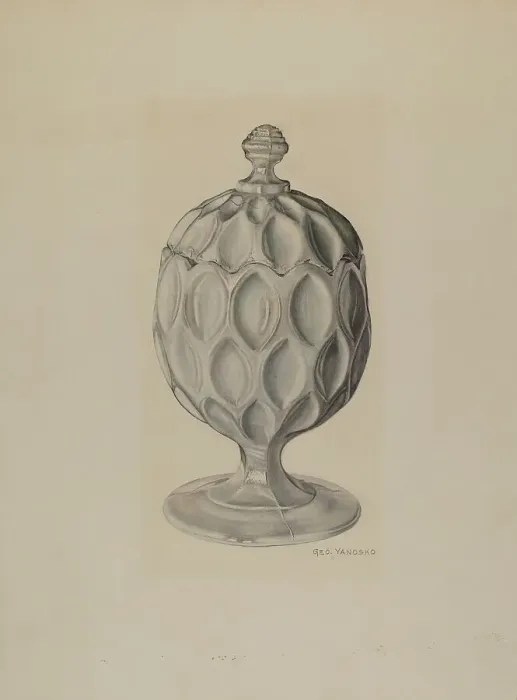 Framed Print : Sugar Bowl, c. 1941. Creator: George Yanosko Framed Print : Sugar Bowl, c. 1941. Creator: George Yanosko