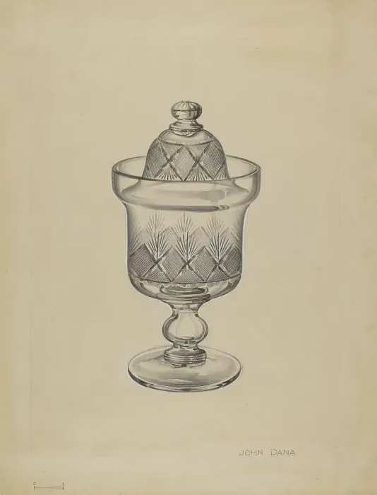 Framed Print : Sugar Bowl with Cover, c. 1936. Creator: John Dana Framed Print : Sugar Bowl with Cover, c. 1936. Creator: John Dana