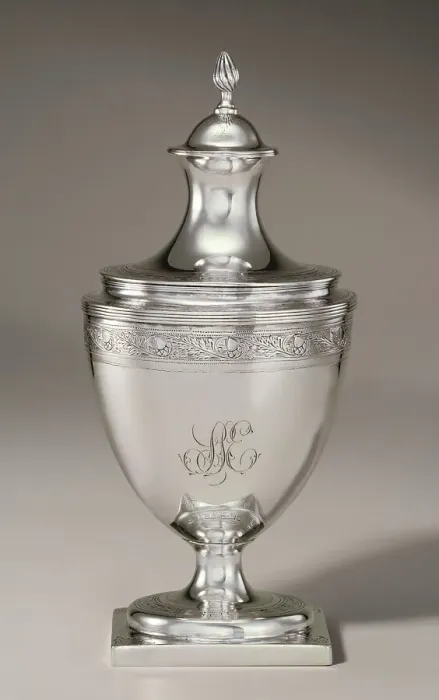 Framed Print : Sugar Bowl And Cover (Pot À Sucre À Pied Anse Volute Couvert) With Portraits Of Elizabeth I...1812 Creator: Paul Revere Framed Print : Sugar Bowl And Cover (Pot À Sucre À Pied Anse Volute Couvert) With Portraits Of Elizabeth I...1812 Creator: Paul Revere