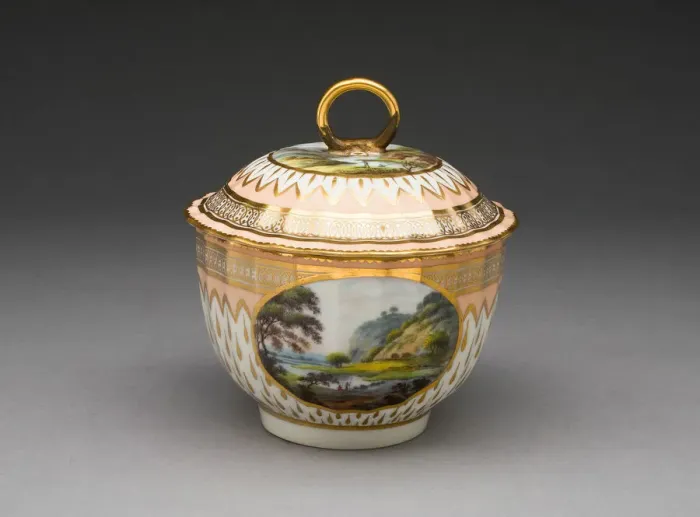 Framed Print : Sugar Bowl, Derby, 1780 / 95. Creator: Derby Porcelain Manufactory England Framed Print : Sugar Bowl, Derby, 1780 / 95. Creator: Derby Porcelain Manufactory England