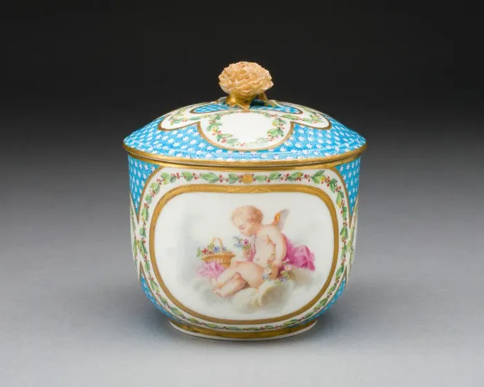 Framed Print : Sugar Bowl (from a tea service), Sevres, 1770. Creators Framed Print : Sugar Bowl (from a tea service), Sevres, 1770. Creators