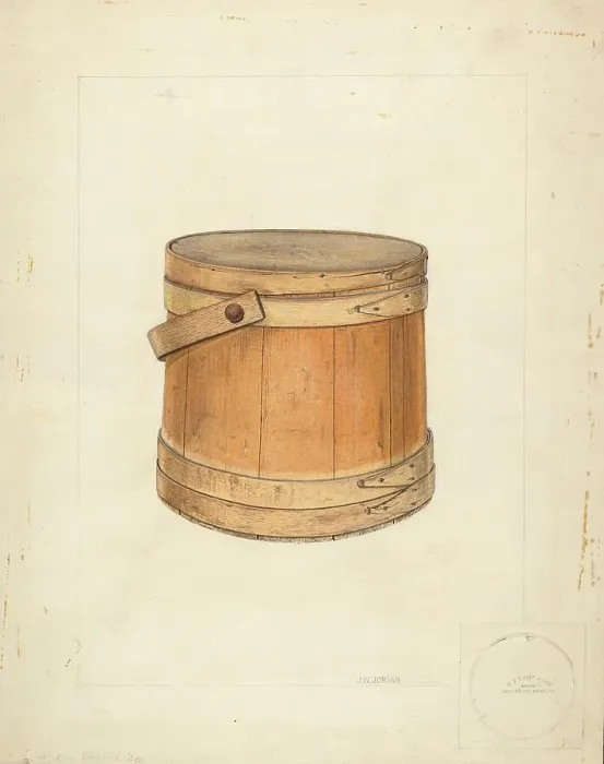 Framed Print : Sugar Bucket, c. 1937. Creator: John Jordan Framed Print : Sugar Bucket, c. 1937. Creator: John Jordan