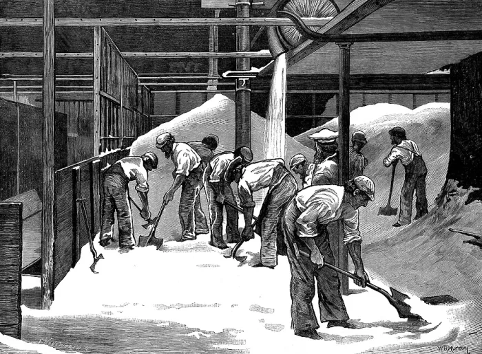 Framed Print : Sugar-making at the Counterslip Refinery, Bristol, 1873. Creator: F Wentworth Framed Print : Sugar-making at the Counterslip Refinery, Bristol, 1873. Creator: F Wentworth