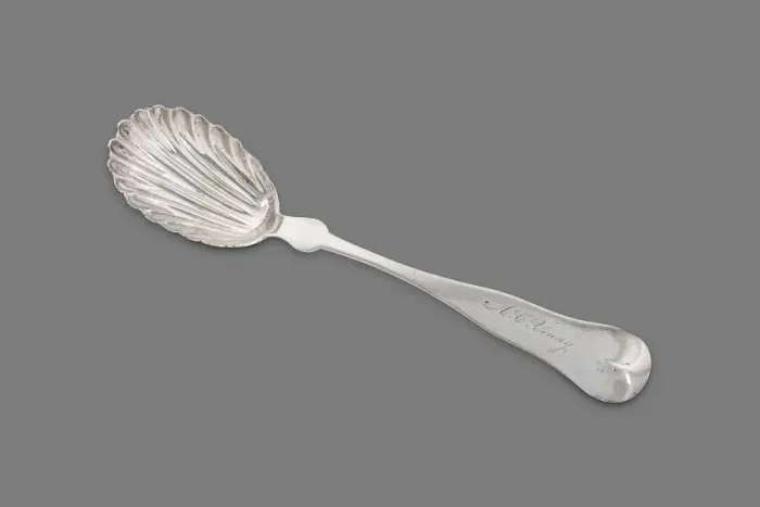 Framed Print : Sugar Spoon, 1850 / 60. Creator: D. C. Ayer Framed Print : Sugar Spoon, 1850 / 60. Creator: D. C. Ayer