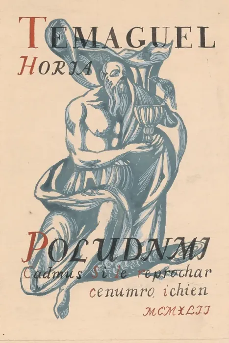 Framed Print : Suggestion for the cover, 1940-1944. Creator: Jan Novak Framed Print : Suggestion for the cover, 1940-1944. Creator: Jan Novak