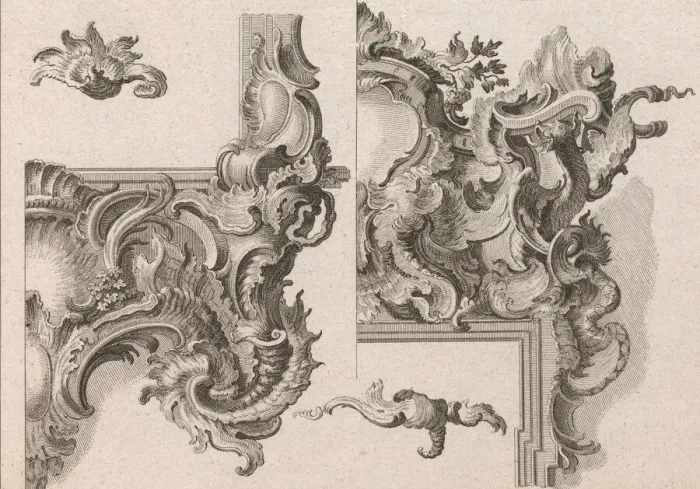 Framed Print : Suggestion for the Decoration of Lower Right and Top Right of an Altar Fram Framed Print : Suggestion for the Decoration of Lower Right and Top Right of an Altar Fram