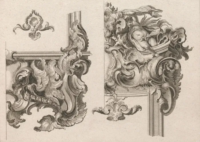 Framed Print : Suggestion for the Decoration of Lower Right and Top Right of an Altar Fram Framed Print : Suggestion for the Decoration of Lower Right and Top Right of an Altar Fram