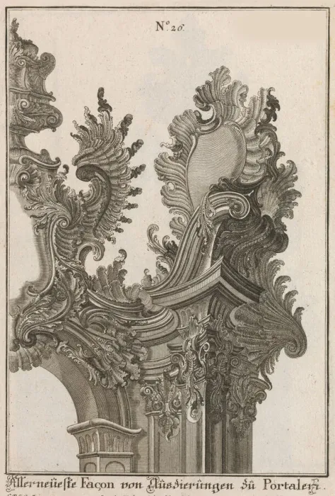 Framed Print : Suggestion for the Decoration of Top Right Side of Portal, Plate 1 from Al Framed Print : Suggestion for the Decoration of Top Right Side of Portal, Plate 1 from Al