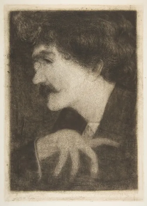 Framed Print : Suggestion by Whistler for his Portrait, 1870s. Creator: Unknown Framed Print : Suggestion by Whistler for his Portrait, 1870s. Creator: Unknown