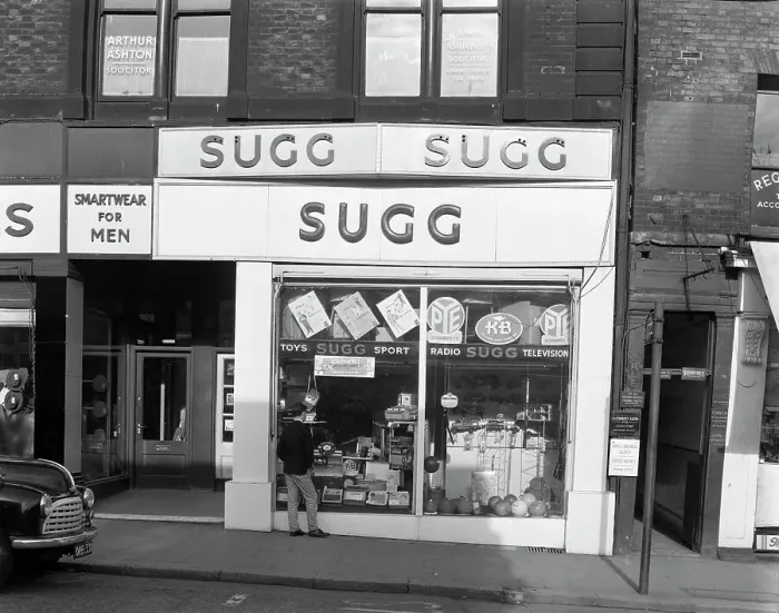 Framed Print : Suggs, Castle Street branch, Sheffield, South Yorkshire, 1963. Artist: Michael Walters Framed Print : Suggs, Castle Street branch, Sheffield, South Yorkshire, 1963. Artist: Michael Walters