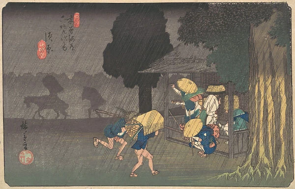 Suhara, from The Sixty-nine Stations of the Kisokaido, ca. 1838. ca. 1838. Creator: Ando Hiroshige