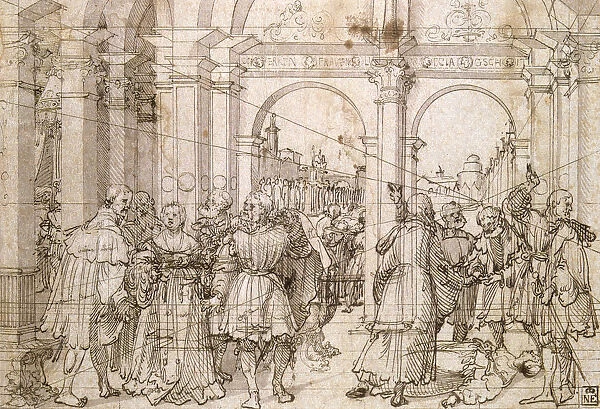The Suicide of Lucretia, early 16th century. Artist: Jorg Breu the Elder