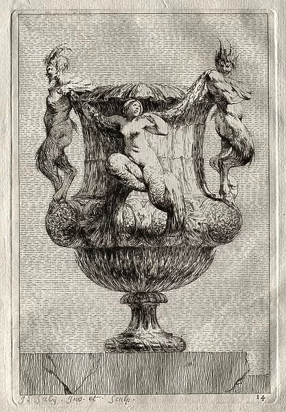 Suite of Vases: Plate 14, 1746. Creator: Jacques Francois Saly (French, 1717-1776)