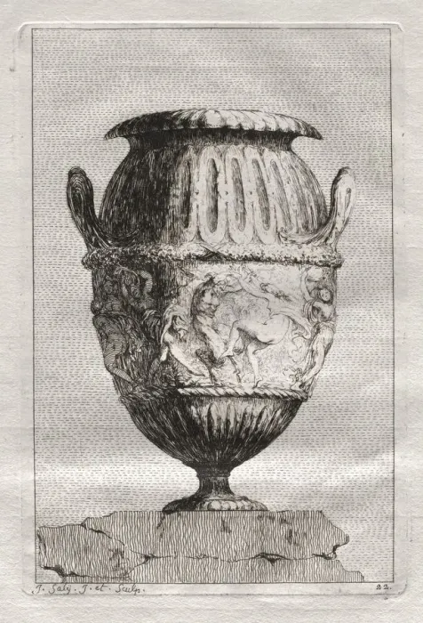 Framed Print : Suite of Vases: Plate 22, 1746. Creator: Jacques Francois Saly (French, 1717-1776) Framed Print : Suite of Vases: Plate 22, 1746. Creator: Jacques Francois Saly (French, 1717-1776)