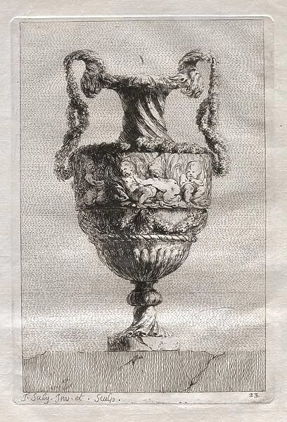 Suite of Vases: Plate 23, 1746. Creator: Jacques Francois Saly (French, 1717-1776)