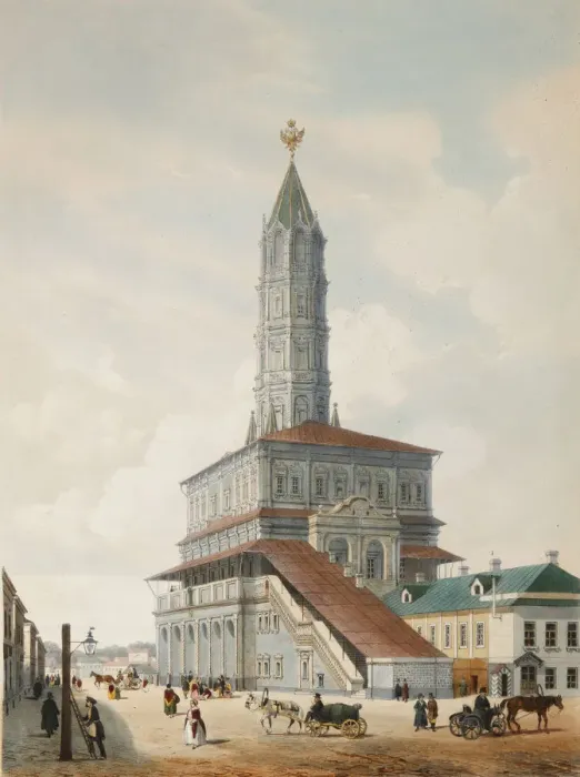 Framed Print : The Sukharev Tower in Moscow, 1846. Artist: Benoist, Philippe (1813-after 1879) Framed Print : The Sukharev Tower in Moscow, 1846. Artist: Benoist, Philippe (1813-after 1879)