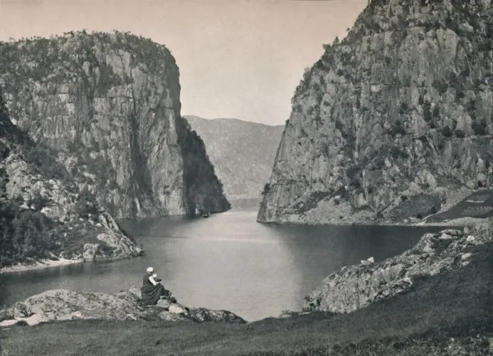 Framed Print : Suldal Gate, 1914. Creator: Unknown Framed Print : Suldal Gate, 1914. Creator: Unknown