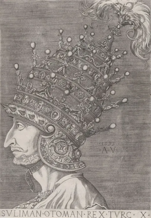 Framed Print : Suleiman II, 1535. 1535. Creator: Suleiman II Framed Print : Suleiman II, 1535. 1535. Creator: Suleiman II