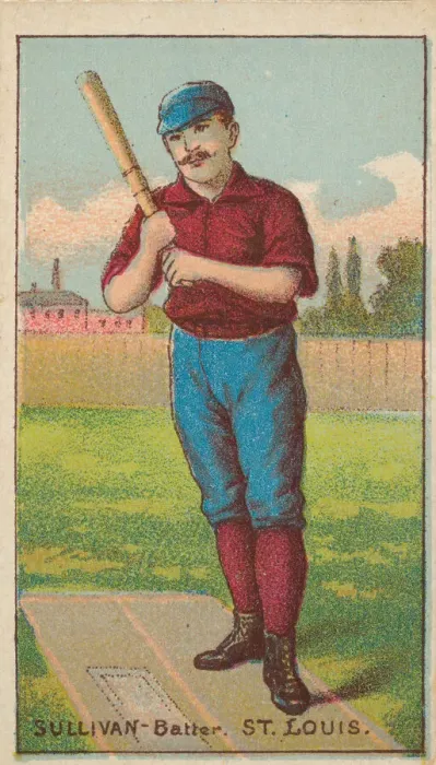 Framed Print : Sullivan, Batter, St. Louis, from the Gold Coin series (N284 Framed Print : Sullivan, Batter, St. Louis, from the Gold Coin series (N284