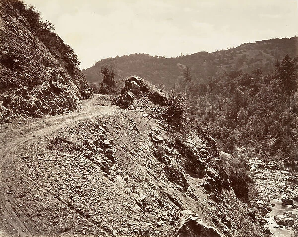 Sulphur Creek and Flume-road to Geysers, 1868-70, printed ca. 1876