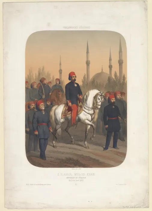 Framed Print : Sultan Abdülmecid I (1823-1861), 1845. Artist: Anonymous Framed Print : Sultan Abdülmecid I (1823-1861), 1845. Artist: Anonymous